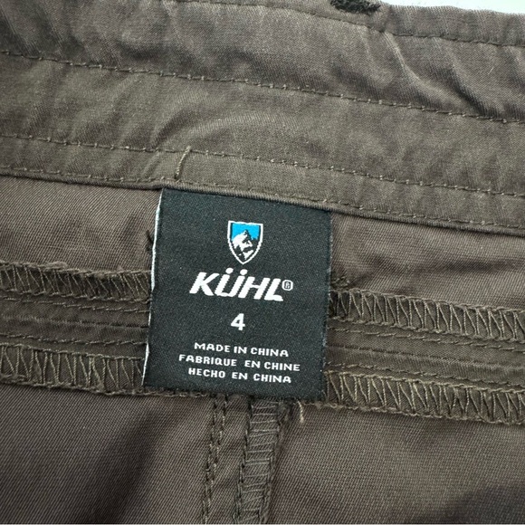 KUHL Womens Sz 4 Brown Inspiratr Hiking Brushed Canvas Pockets A-Line Mini Skirt - Picture 5 of 9